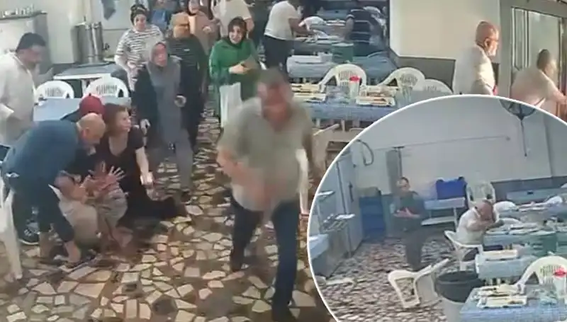 Yemekhanede Deprem Anı: Kaçış ve Duygu Dolu Anlar