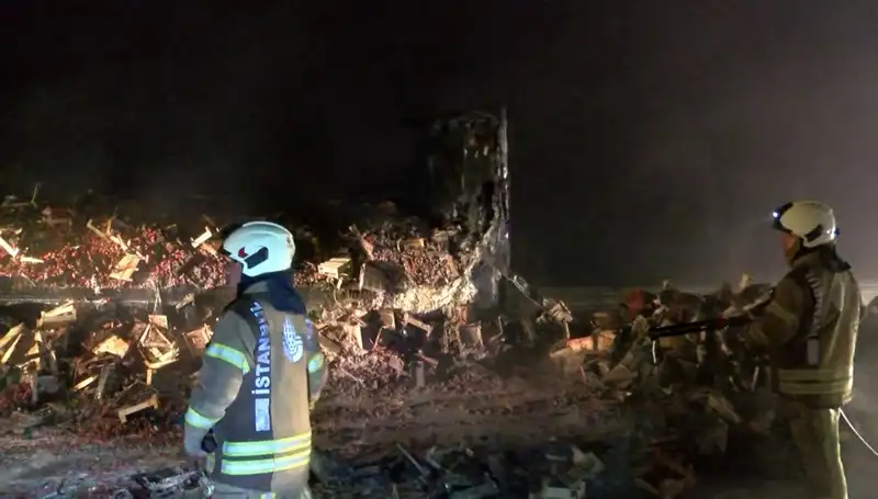 Çilek Yüklü TIR Alev Alev Yandı: 6 Ton Meyve Küle Dönüştü