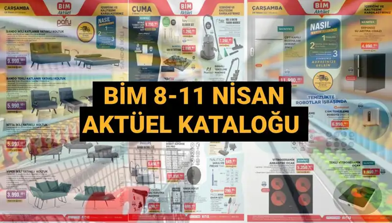 BİM Aktüel Kataloğu 8-11 Nisan 2025: Kaçırılmayacak Fırsatlar Sizi Bekliyor!