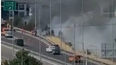 Anadolu Otoyolu'nda Sigara İzmariti Nedeniyle Yangın Paniği!
