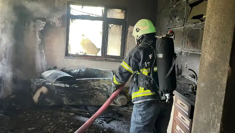 Mutfağı Küle Çeviren Yangın: Eşya ve Anılar Yok Oldu!