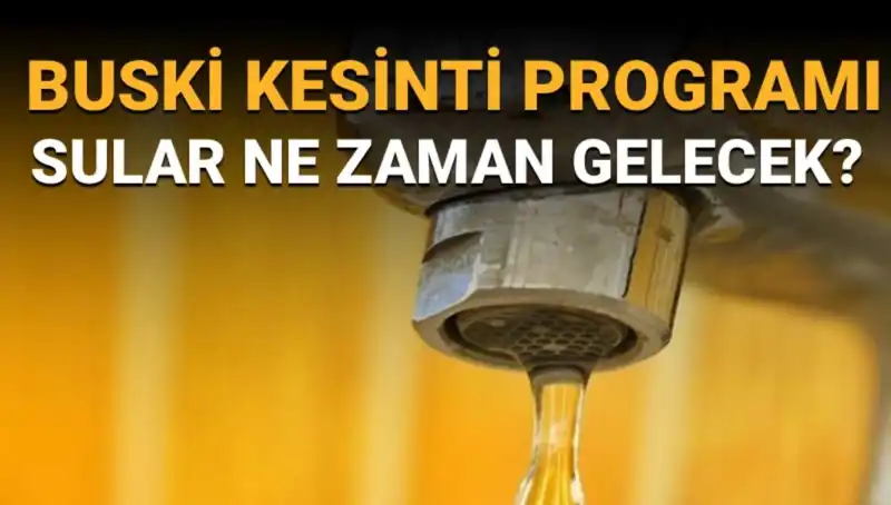 Bursa Nilüfer'de Sular Ne Zaman Gelecek? BUSKİ Su Kesintisi Programı