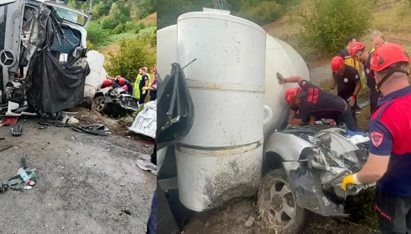 Beton Mikserinin Otomobil Üzerine Devrilmesi: Korkunç Kaza 1 Can Aldı